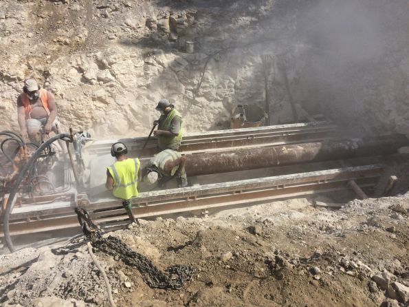 Fonçage pour mise en place nouveau feeder station malrives teyran 