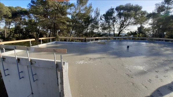 Travaux réservoir Las Courejas Clapiers au 11.02.21