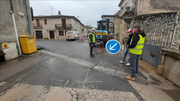 Galargues RD 120 RD 1 tranche 2 travaux au 18.02.21-2