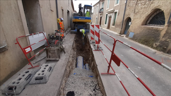 Renforcement et renouvellement du réseau Galargues au 18.03.21