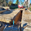 Saussines travaux de renforcement du réseau eau potable