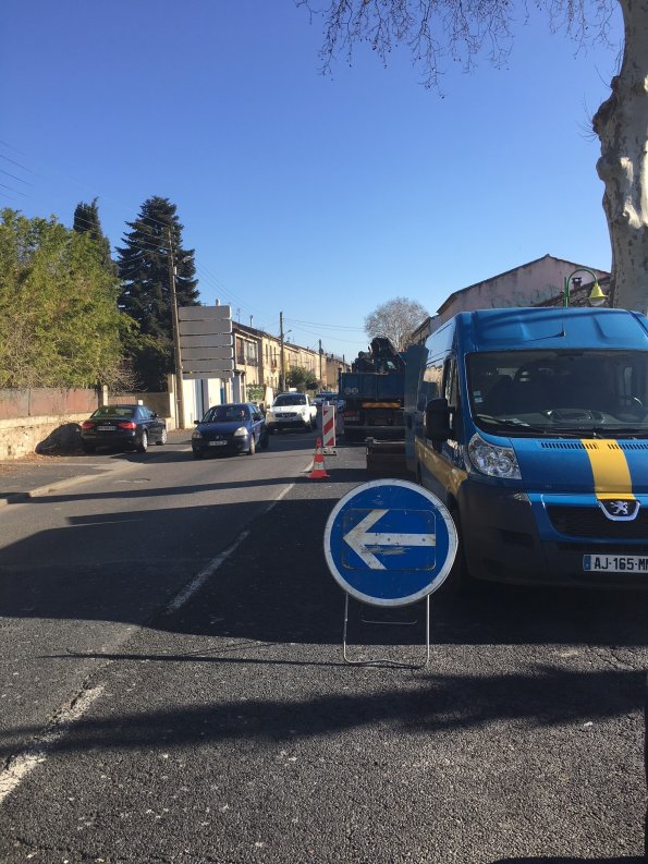 Raccordement RN 113, rue des Colombiers à Baillargues